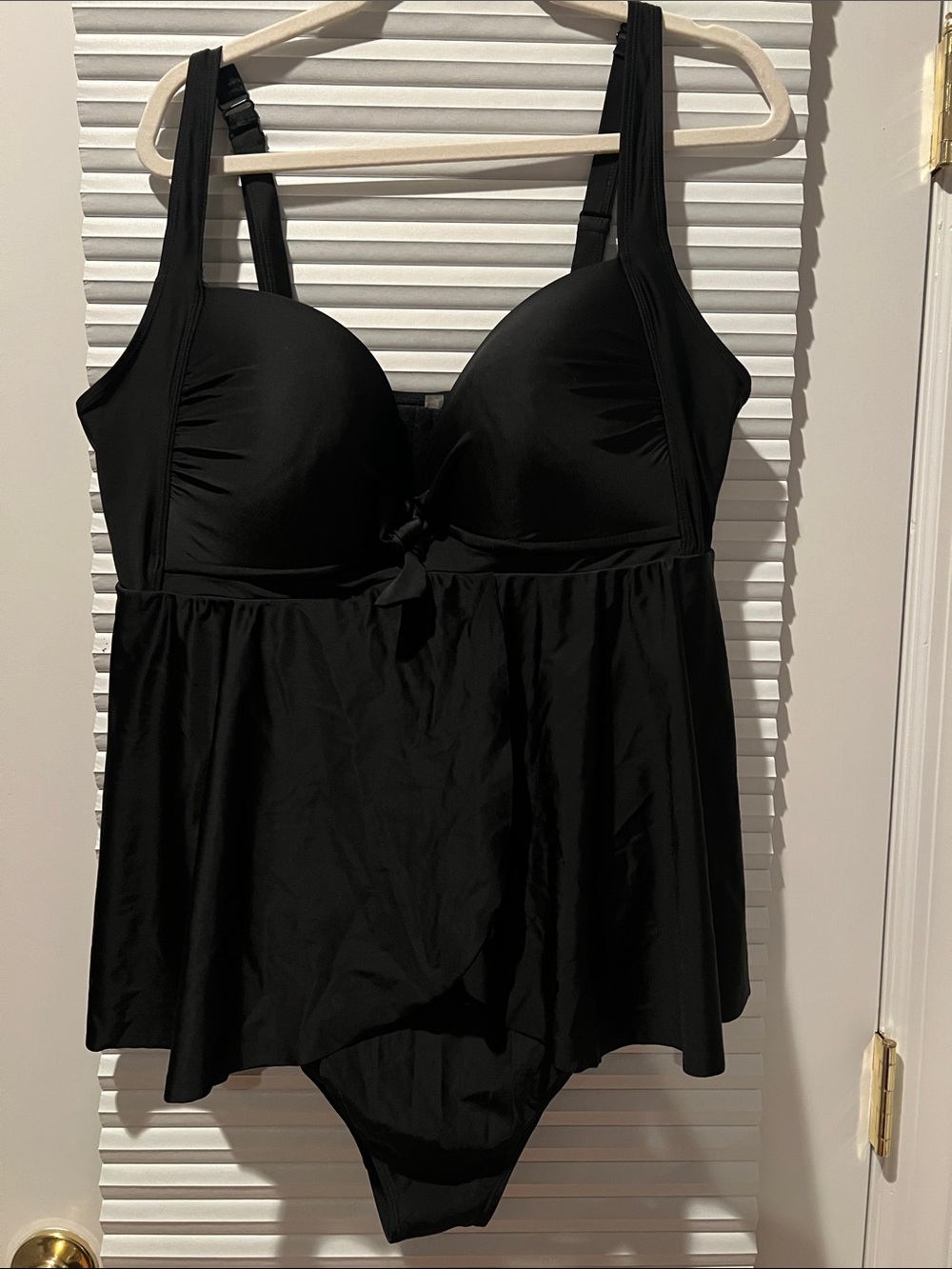 Torrid Black Women's Tankini Swimdress with Built-In Bra